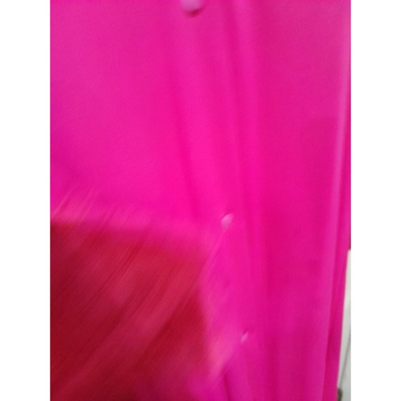 Vintage Robe, Womens, Shadowline. Floor Length, Lace Detail Pink Robe Crepe L - Picture 5 of 6